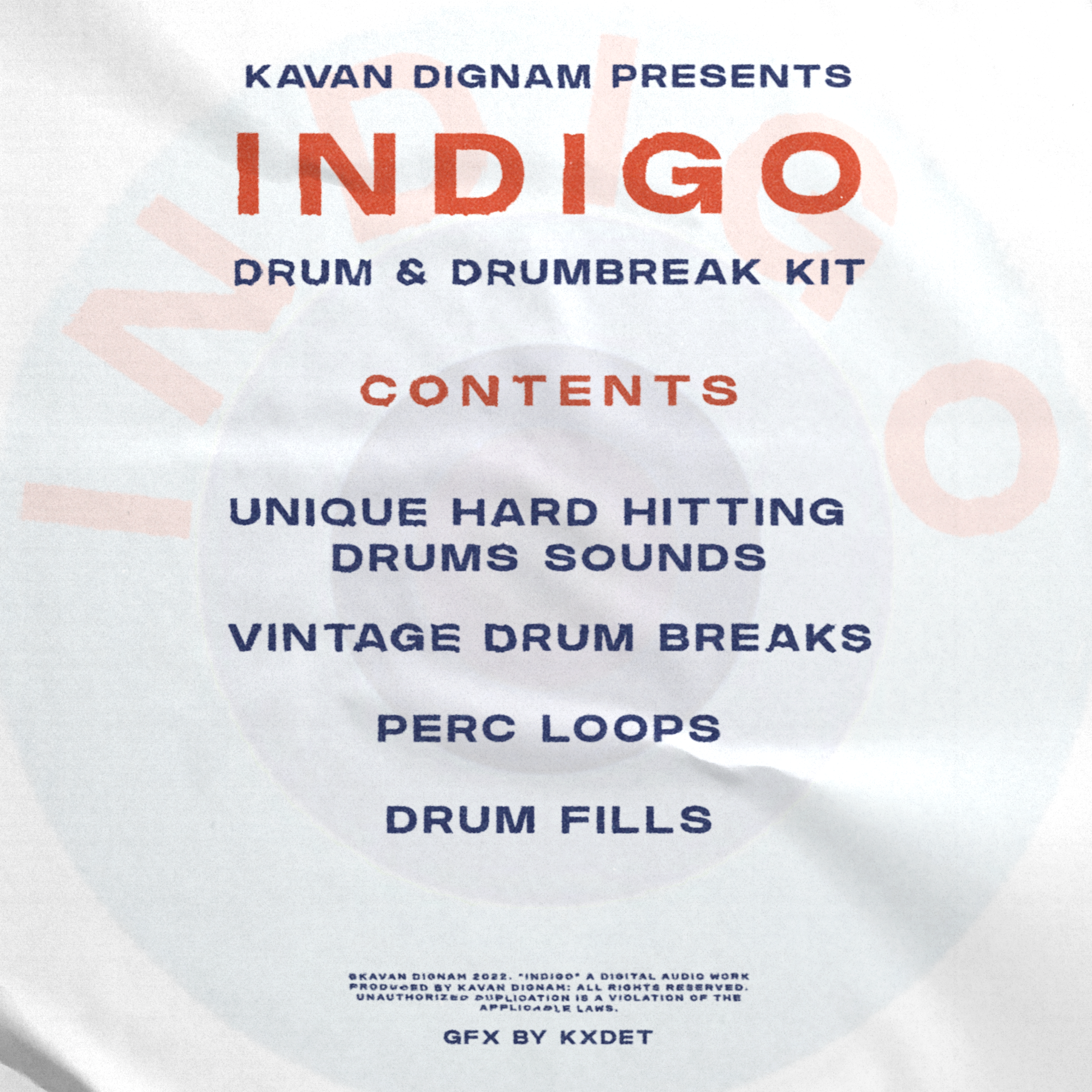 'INDIGO' Drum Break & Drum Kit
